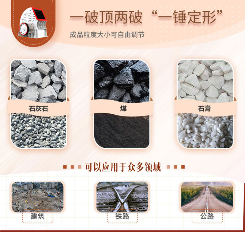 錘破一機(jī)兩用，可自成一條生產(chǎn)線