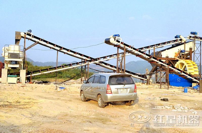 湖北鵝卵石磨沙廠(chǎng)：鄂破+制砂機(jī)+洗砂機(jī)