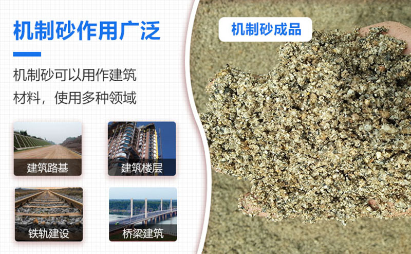 機(jī)制砂品級(jí)越來越高，用途也越來越廣泛